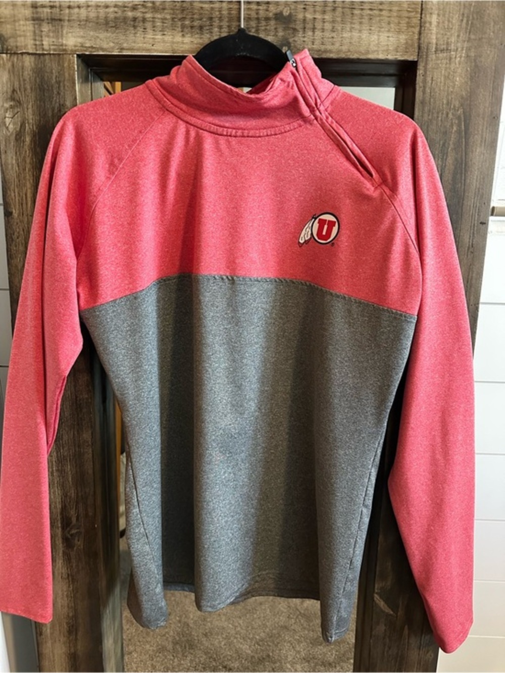 Women’s University of Utah Utes Quarter Zip Pullover L Rivalry Threads 91 Logo